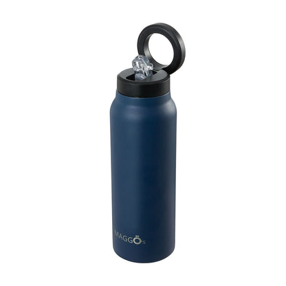 Botella térmica MAGGÖ's azul marino con tapa de anillo magnético