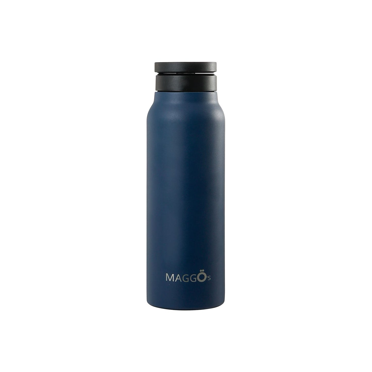 Botella térmica MAGGÖ's azul marino cerrada