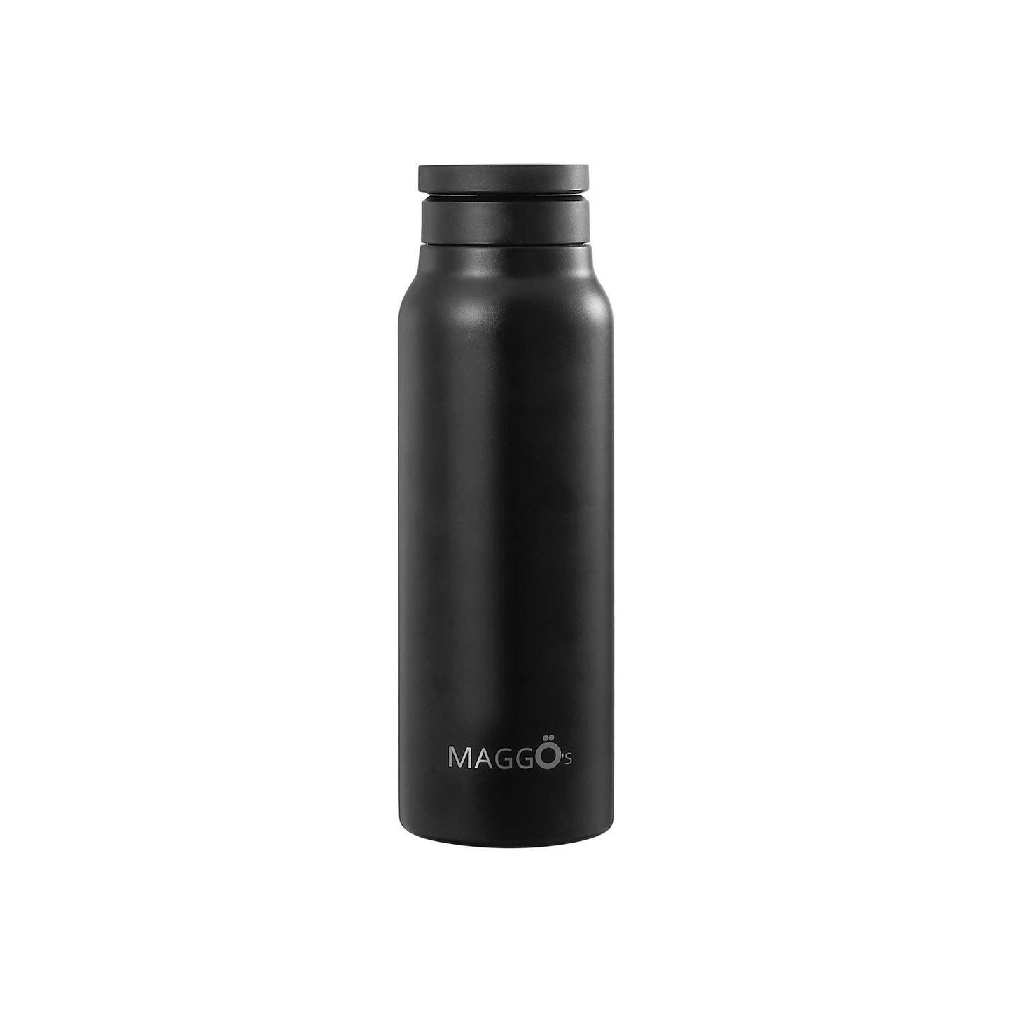 Botella térmica MAGGÖ's negra cerrada